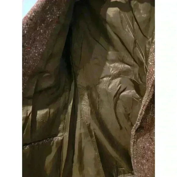 TGIF Women's Vintage Orange Wool Blend Blazer Size 7 Button Closure Y2K - Picture 6 of 10